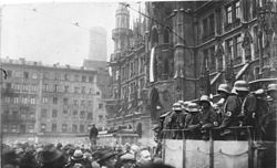 מארינפלאץ, הכיכר המרכזית במינכן, במהלך הפוטש
