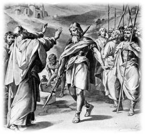 [בתמונה: אברהם המנצח פוגש את מלך סדום... התמונה היא צילום מסך]
