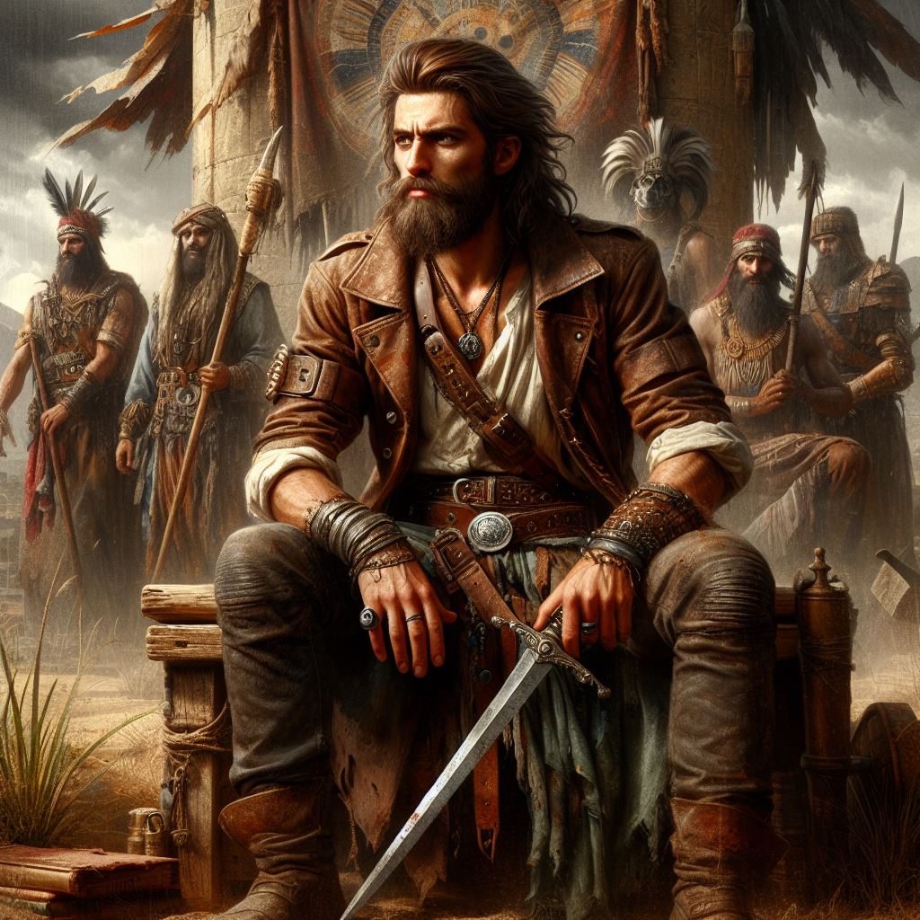 [בתמונה: דוד למנהיג כנופיה הפועלת באזורי הסְפַ‏ר... התמונה עובדה במערכת הבינה המלאכותית של DALL·E ב- Microsoft Bing]