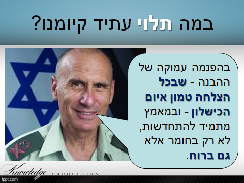 גרשון הכהן - במה תלוי עתיד קיומנו...