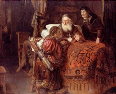 [בתמונה: תככנים במשפחה... יצחק מברך את יעקב - הורסט וילמץ 1638 גלריית  Dulwich לונדון. התמונה היא נחלת הכלל]