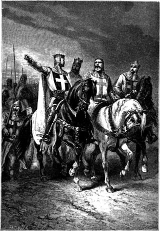 [בתמונה: ארבעת מנהיגי מסע הצלב הראשון, ציור של אלפונס-מארי-אדולף דה נוויל. התמונה היא נחלת הכלל]