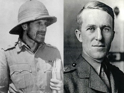 [בתמונה: בנדיטים בצבא הבריטי: מימין: תומאס אדוארד לורנס (לורנס איש ערב); משמאל: מייג'ור גנרל אורד צ'ארלס וינגייט. התמונות הן נחלת הכלל]