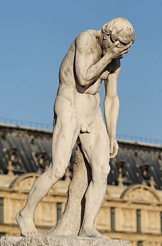 [בתמונה משמאל: Cain, by Henri Vidal, Jardin des Tuileries, Paris. התמונה הועלתה לויקיפדיה על ידי Jastrow, והיא נחלת הכלל]