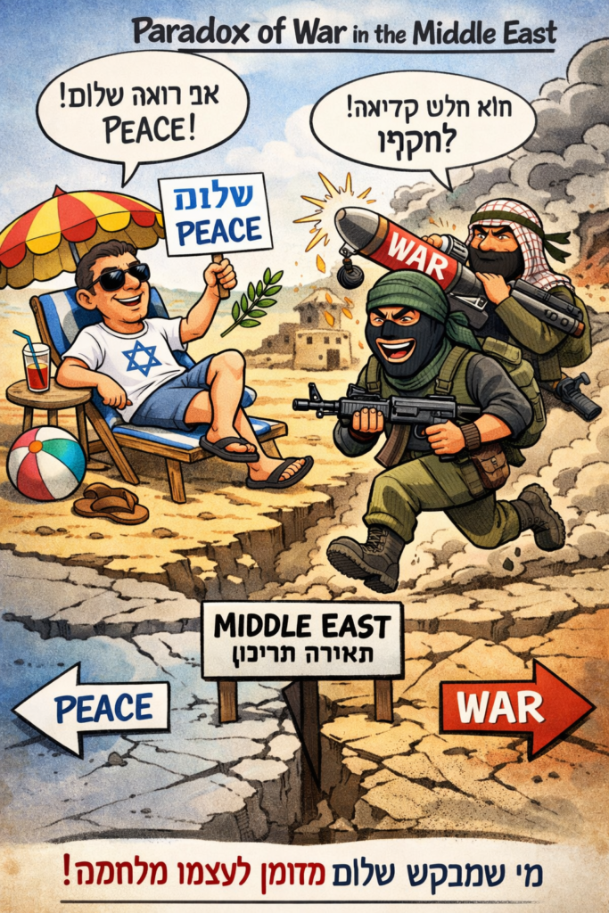 [בתמונה: במזרח התיכון אין כל חדש… התמונה עובדה במערכת הבינה המלאכותית של Copilot ב- Windowes]