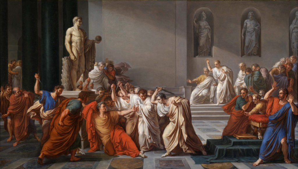 [בתמונה: וינצ'נזו קאמוצ'יני, "מותו של קיסר", 1798. התמונה היא נחלת הכלל]