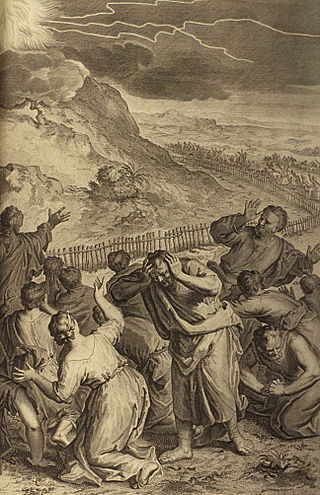 [בתמונה: פחד אמיתי... The Promulgation of the Law in Mount Sinai (illustration from the 1728 Figures de la Bible). התמונה היא נחלת הכלל]