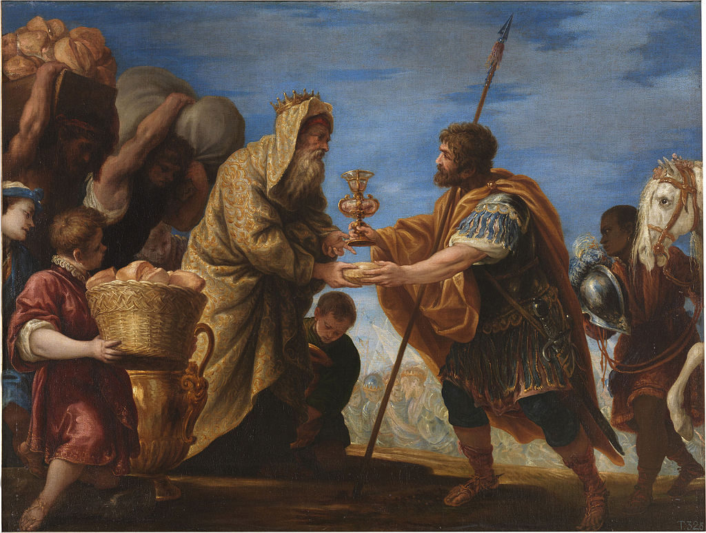 [בתמונה: פגישתם של אברהם ומלכיצדק. האמן: Juan Antonio de Frías y Escalante. התמונה היא נחלת הכלל]