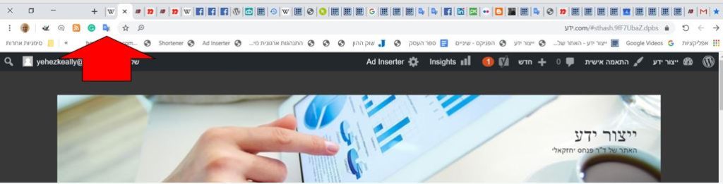 בתמונה: לכתוב בעברית בלינקדאין - התרגומון של גוגל יכול לעזור הרבה עצתי לכם לעשות שימוש מושכל באחד התוספים החשובים לדפדפן 'כרום' מבית חברת גוגל, בתרגומון. אחרי שהוספנו אותו לדפדפן הכרום, הוא יופיע בשמאל הדף (ראו את החץ האדום בתמונה למטה) [התמונה היא צילום מסך]