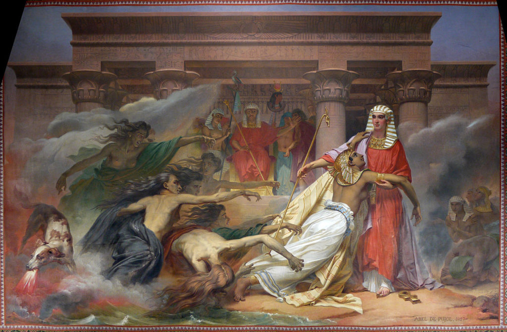 [בתמונה: "וְכָל הָאָרֶץ בָּאוּ מִצְרַיְמָה לִשְׁבֹּר אֶל יוֹסֵף כִּי חָזַק הָרָעָב בְּכָל הָאָרֶץ." (בראשית, מ"א, נ"ז) "מצרים ניצלת בידי יוסף", 1827. התמונה נוצרה והועלתה לויקיפדיה על ידי Abel de Pujol - Pascal3012. קובץ זה הוא בעל רישיון Creative Commons להפצה, תחת רישיון זהה, גרסה: CC BY-SA 3.0]