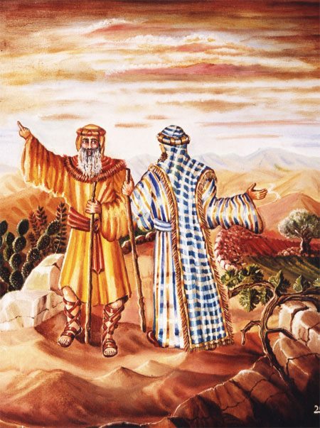 [בתמונה: ציורי תנ"ך/ יוסף נשלח אל אחיו/ ציירה: אהובה קליין (c)]