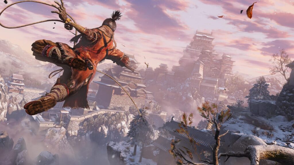 [בתמונה: צילום מסך מתוך המשחק Sekiro Shadows Die Twice (2019). התמונה היא צילום מסך]