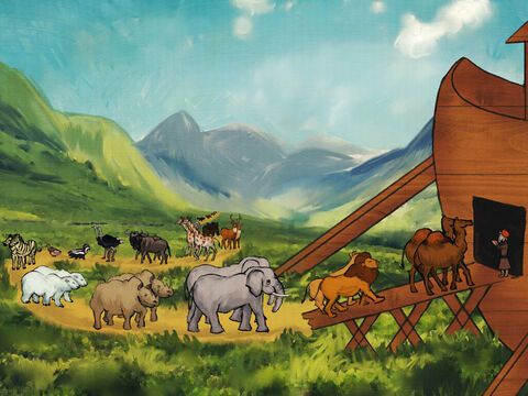 [Picture: “Animals' standing and role in creation is reflected in Noah's Ark” ... Source: Free Bible Images]