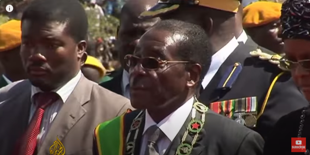 [בתמונה: האם היה רוברט מוגאבה פסיכופת? התמונה היא צילום מסך]