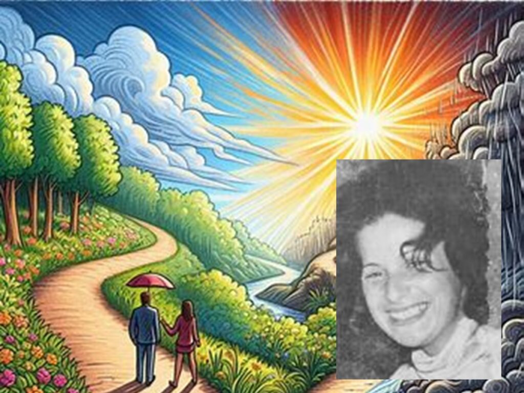 [התמונה - "לא תלכי לבדך, אני אהיה שם איתך...": אהבתו של יענקלה רוטבליט לאשתו המנוחה, אורנה... אנו מאמינים כי אנו עושים בתמונתה של אורנה רוטבליט שימוש הוגן. התמונה עובדה במערכת הבינה המלאכותית של DALL·E ב- Microsoft Bing]