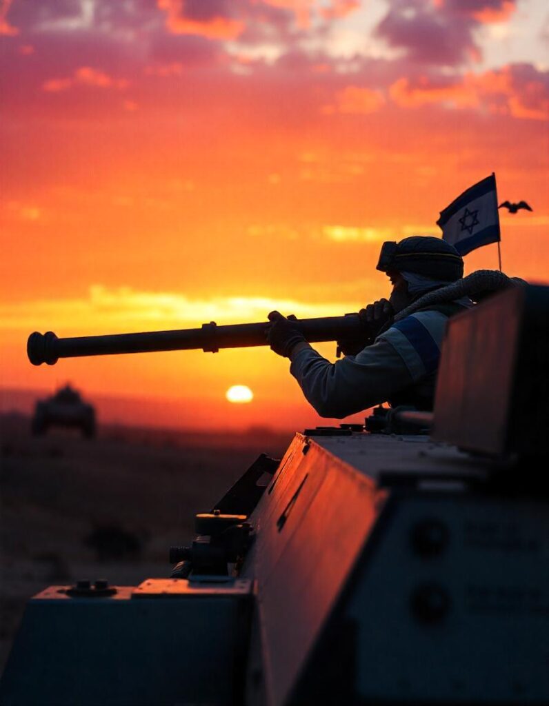 [בתמונה: גבורת השריונאים… התמונה עובדה במערכת הבינה המלאכותית של DALL·E ב- Microsoft Bing]