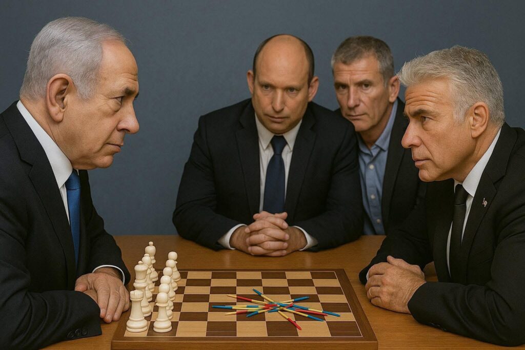 [בתמונה: אומרים על נתניהו שאחת הסיבות לשרידותו היא העובדה שיריביו רחוקים מרמתו, ש'הוא משחק שחמט כשיריביו עדיין משחקים דוקים'... התמונה שותפה הרבה ברשתות החברתיות ובעל הזכויות שבה לא אותר. לכן, השימוש נעשה לפי סעיף 27א' לחוק זכויות יוצרים.  בעל הזכויות הראשי, אנא פנה ל: yehezkeally@gmail.com]