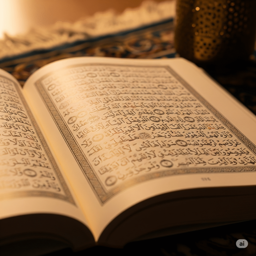 [בתמונה: הקוראן: זו מלחמת נצח טמבל! התמונה עובדה במערכת הבינה המלאכותית Gemini' של גוגל]