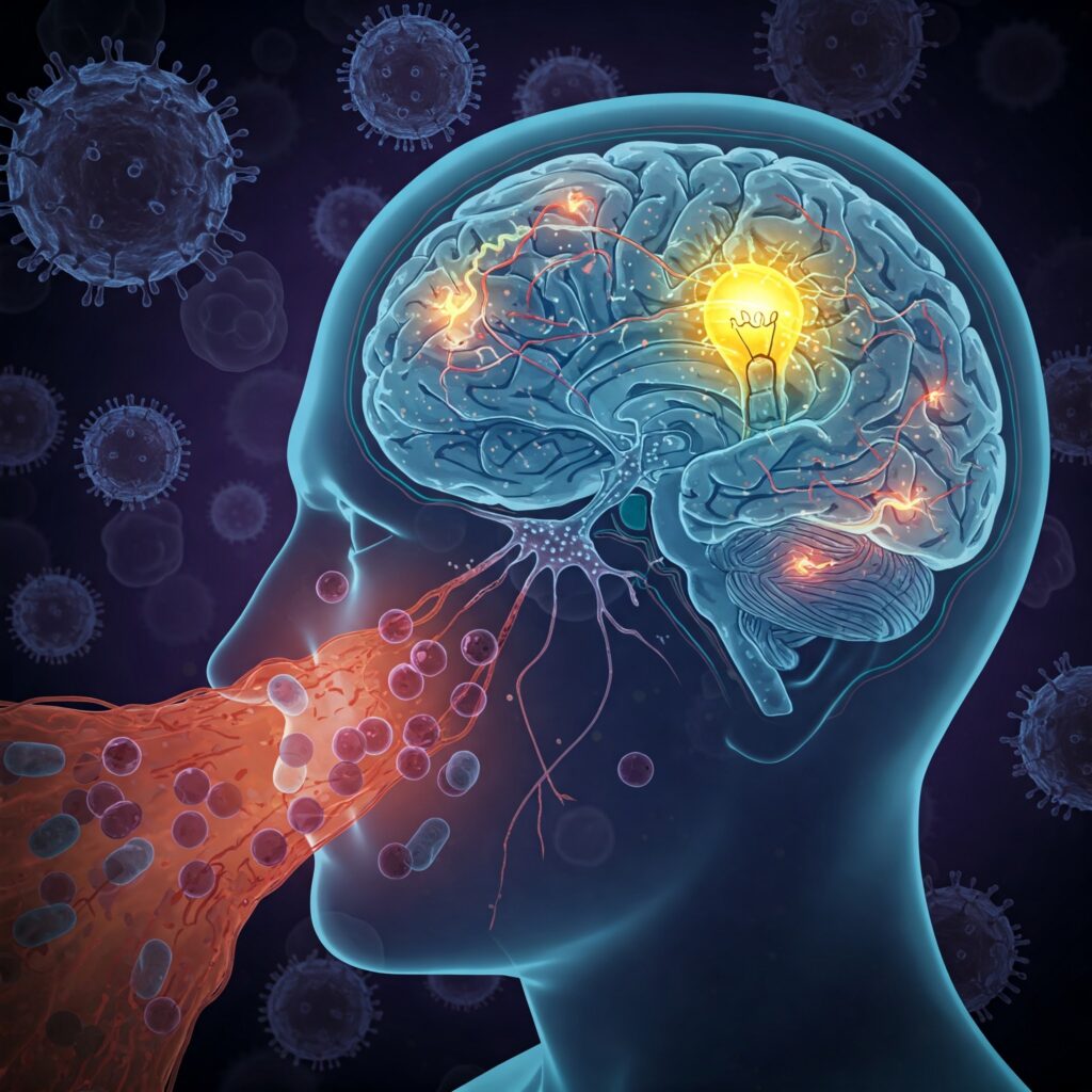 [בתמונה: פטוגן רעיוני, כיצד אידאולוגיות משתלטות על התודעה האנושית… התמונה עובדה במערכת הבינה המלאכותית Gemini' של גוגל]