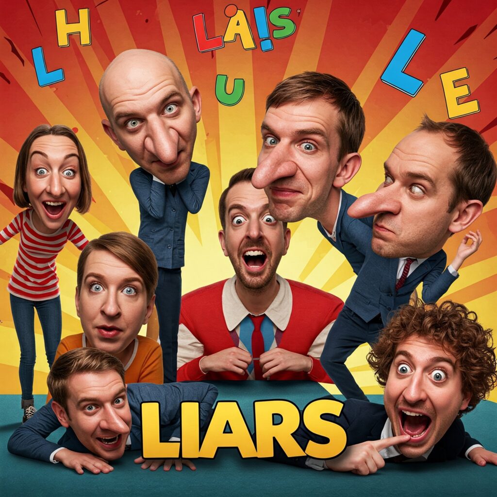 [בתמונה: שקרים גדולים, שקרים קטנים, ומה שביניהם… התמונה עובדה במערכת הבינה המלאכותית Gemini' של גוגל]