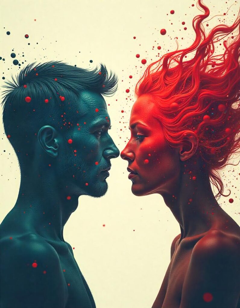 [בתמונה: קיטוב... התמונה עובדה במערכת הבינה המלאכותית Pikaso]