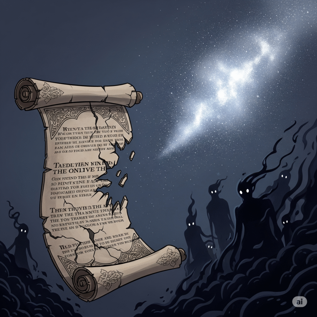 [בתמונה: "כשהישן גוסס, והחדש טרם נולד, צצים סימפטומים מבעיתים!"... התמונה עובדה במערכת הבינה המלאכותית Gemini' של גוגל]