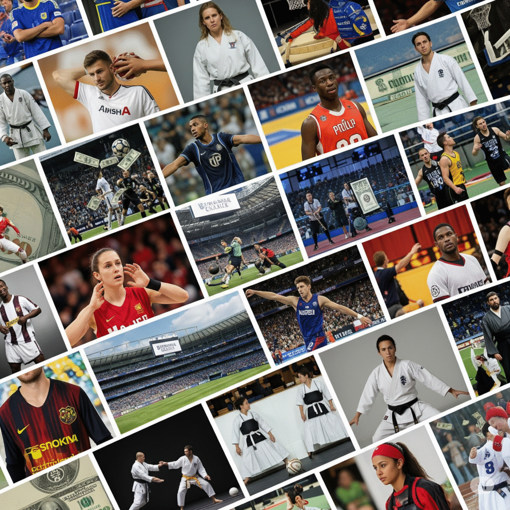 [בתמונה: אין בעצם ענף בספורט שהוא חסין למסחור... התמונה עובדה במערכת הבינה המלאכותית Gemini' של גוגל]