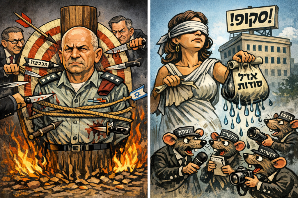 [בתמונה: לשבור את דוד זיני... התמונה עובדה במערכת הבינה המלאכותית של Copilot ב- Windowes]