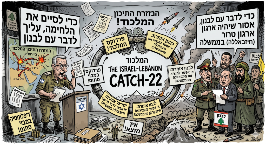 [מלכוד 22 ביחסי ישראל לבנון... התמונה עובדה במערכת הבינה המלאכותית Gemini' של גוגל]