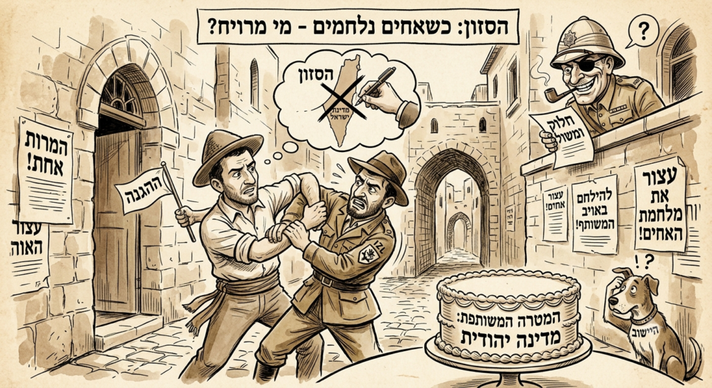 [בתמונה: מה גרם להנהגת היישוב לפתוח ב'סזון' נגד האצ"ל?