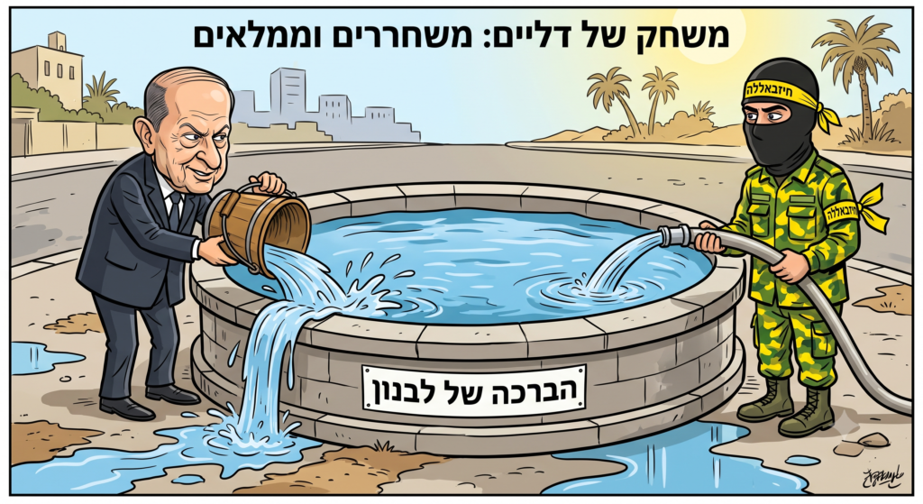 [בתמונה: המצב דומה למאמץ לריקון ברכת מים, כאשר היא ממשיכה להתמלא מהצד השני, בהספק גבוה יותר. התמונה עובדה במערכת הבינה המלאכותית Gemini' של גוגל]