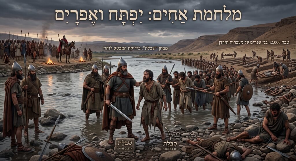 [בתמונה: טבח מעברות הירדן (אירוע "שיבולת")... התמונה עובדה במערכת הבינה המלאכותית Gemini' של גוגל]