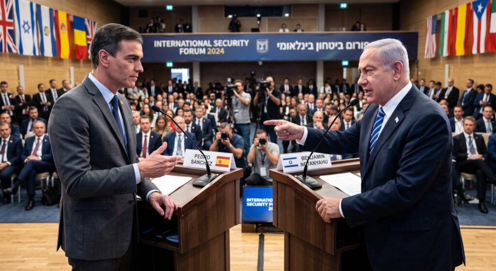 [בתמונה: וגם נתניהו איננו סנשז... התמונה עובדה במערכת הבינה המלאכותית Gemini' של גוגל]