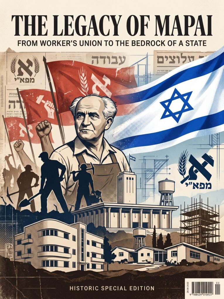 [בתמונה: על מפלגה שבנתה מדינה, על שקיעתה של תנועת העבודה ועל השאלה אם אפשר לרשת מורשת פוליטית בלי לרשת את הכוח שהעניק לה את משמעותה.... התמונה עובדה במערכת הבינה המלאכותית Gemini' של גוגל]